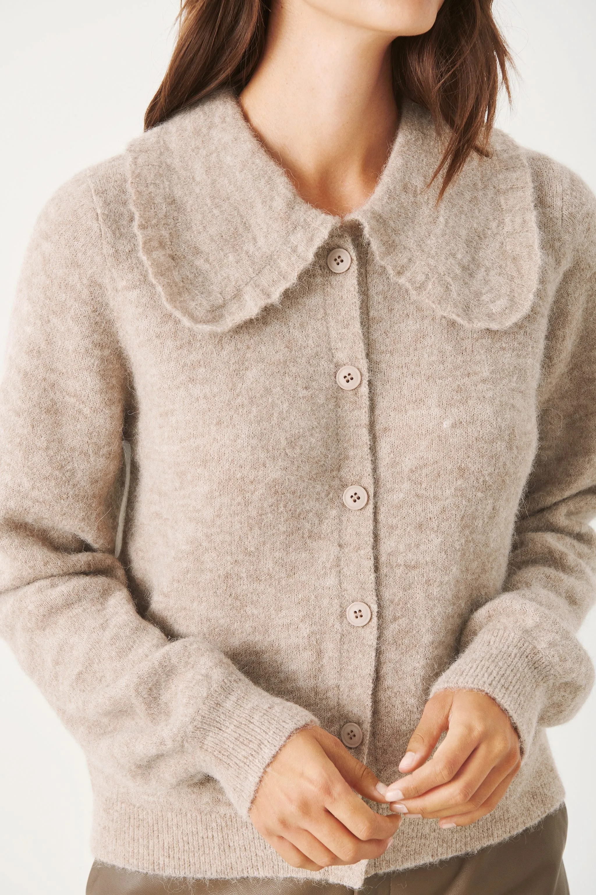 Part Two Lili Knitted Cardigan (Natural Melange)