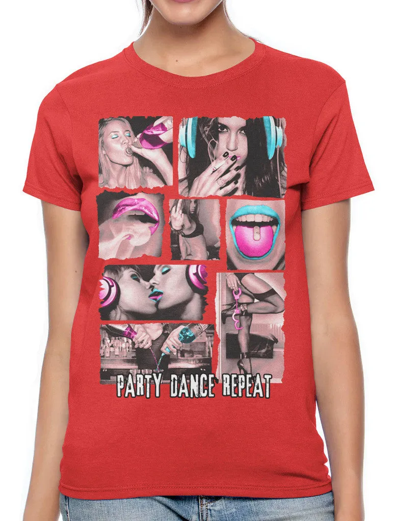 Party Dance Repeat Women's T-shirt