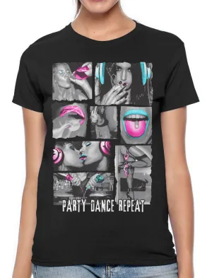 Party Dance Repeat Women's T-shirt