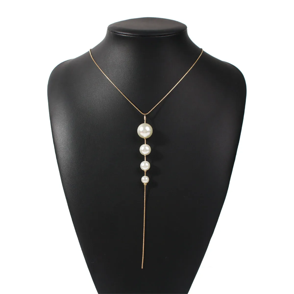 Pearl & 18K Gold-Plated Bead Pendant Necklace