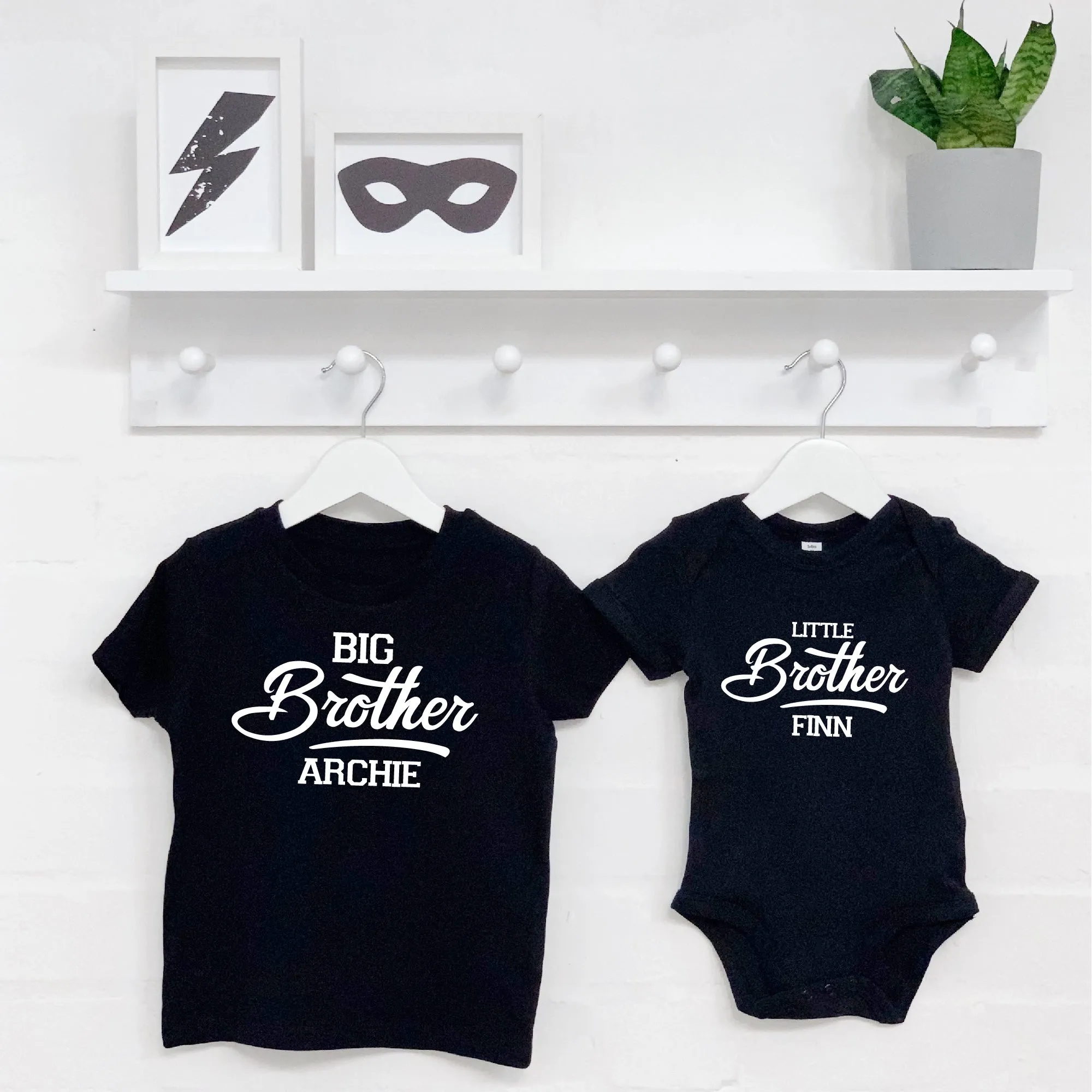Personalised Retro Brother Sister Sibling Set