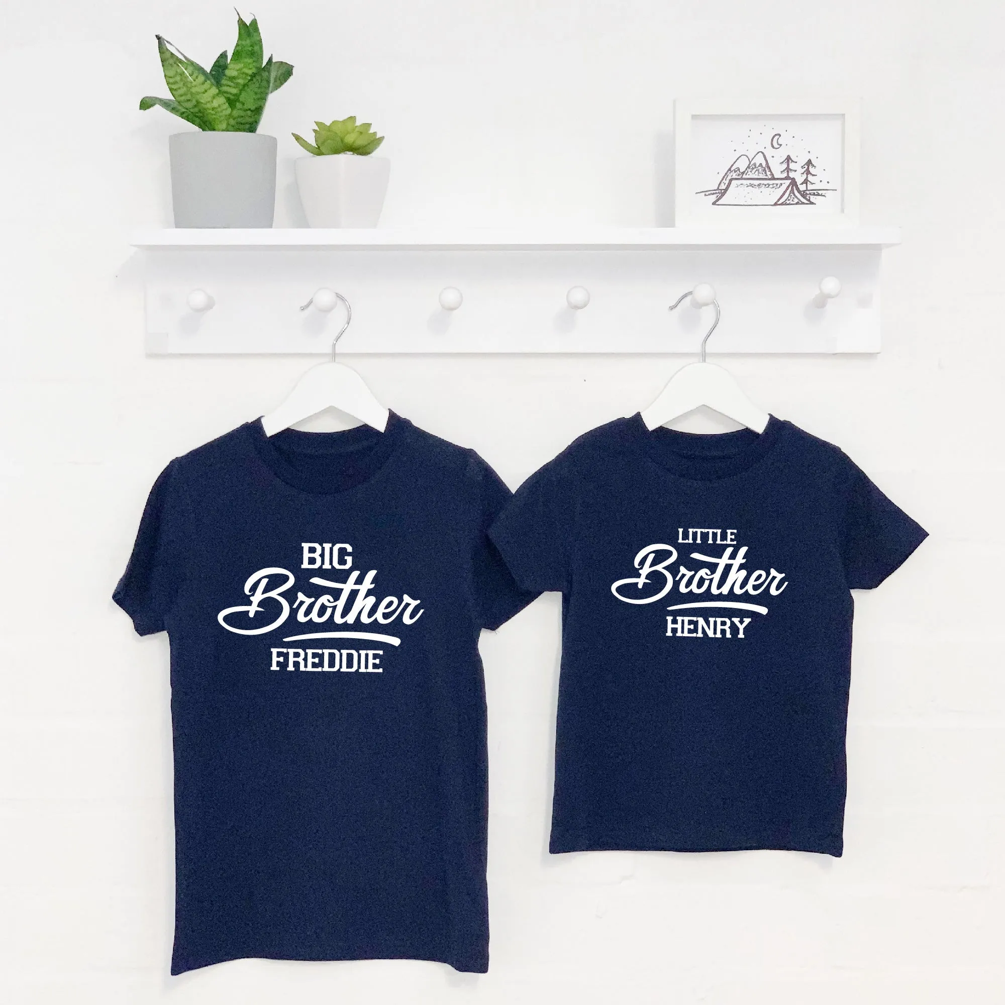 Personalised Retro Brother Sister Sibling Set