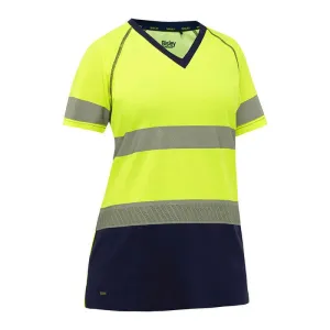 PIP Bisley Women's Short Sleeve T-Shirt w/Navy Bottom 312W1118T