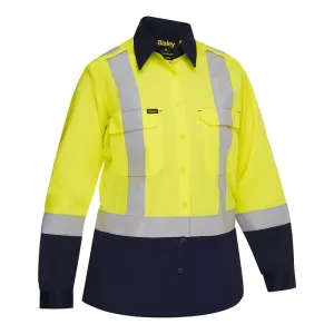 PIP Bisley Women's Vented Work Shirt w/Navy Bottom 312W6367H