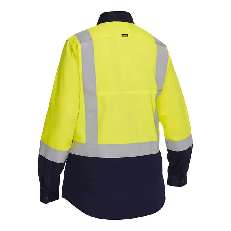 PIP Bisley Women's Vented Work Shirt w/Navy Bottom 312W6367H
