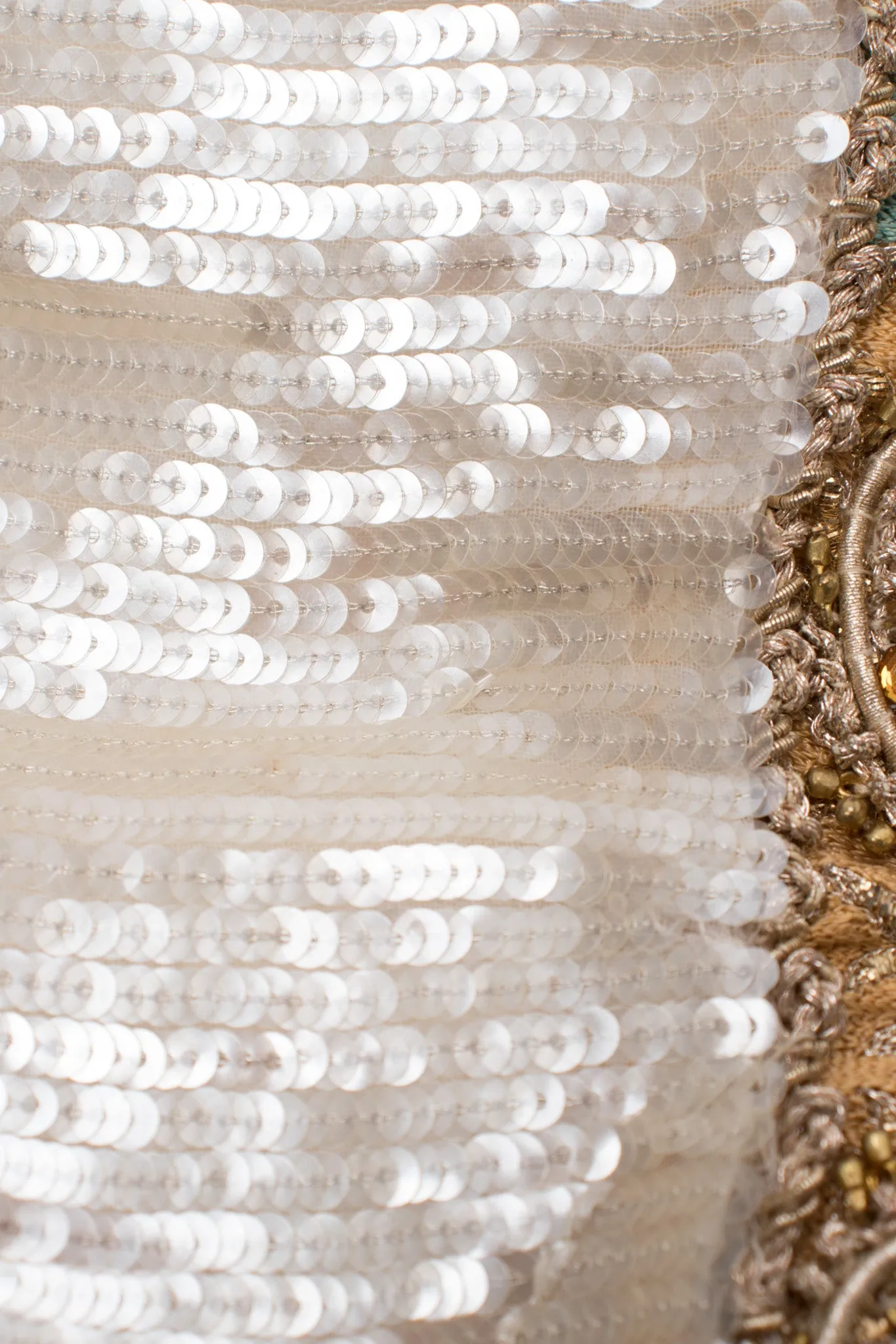 Pleated Sequin Corset Gown