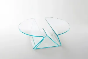 Plissé Low Glass Table