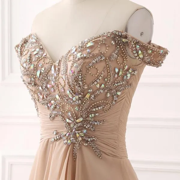 Princess  Champagne Prom Dress