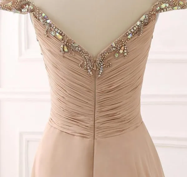 Princess  Champagne Prom Dress