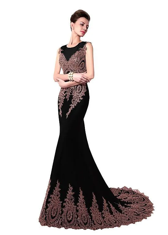 Red Eye-catching Jersey Evening Dresses