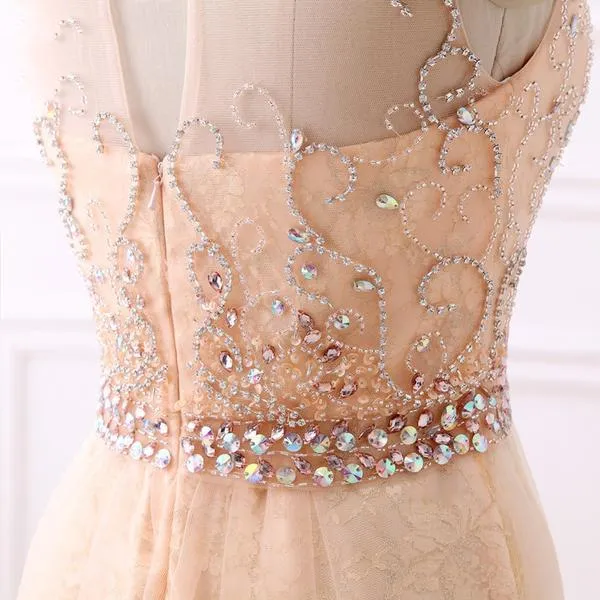 Red Sweetheart Beading Prom Dress