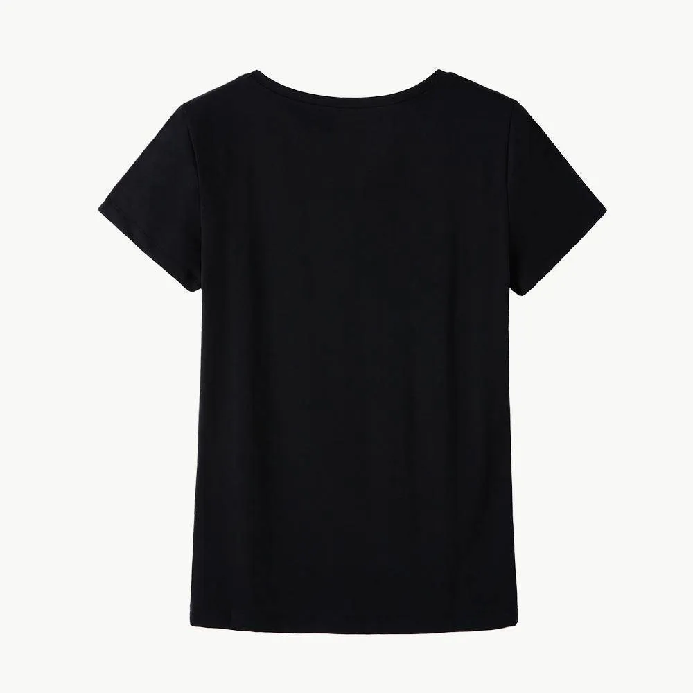 Rhinestone T shirt Bee blingbling crystal Women Top Tees (US 2-18W)