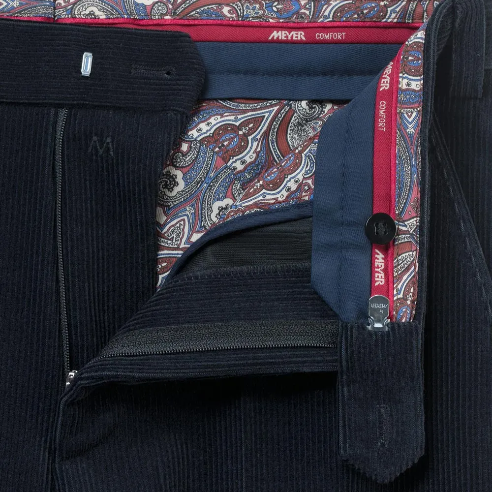 Roma Stretch Woolcord in Navy