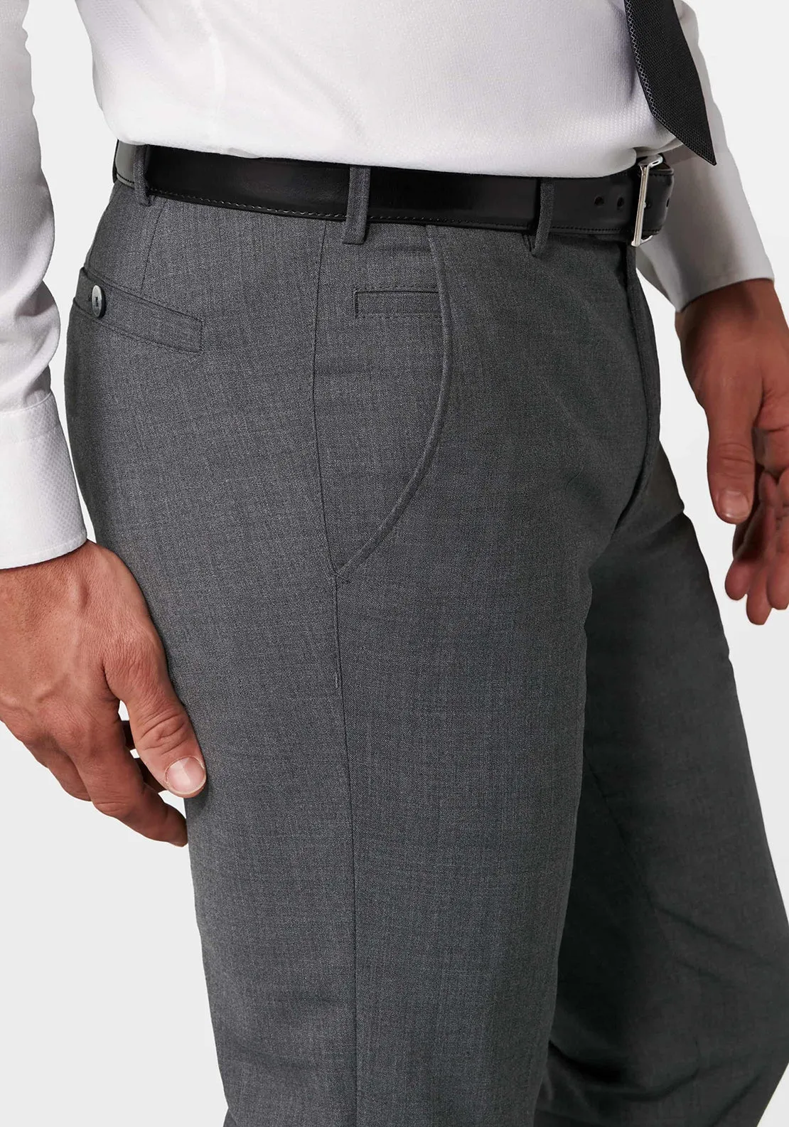 Roma Trousers in Mid Grey