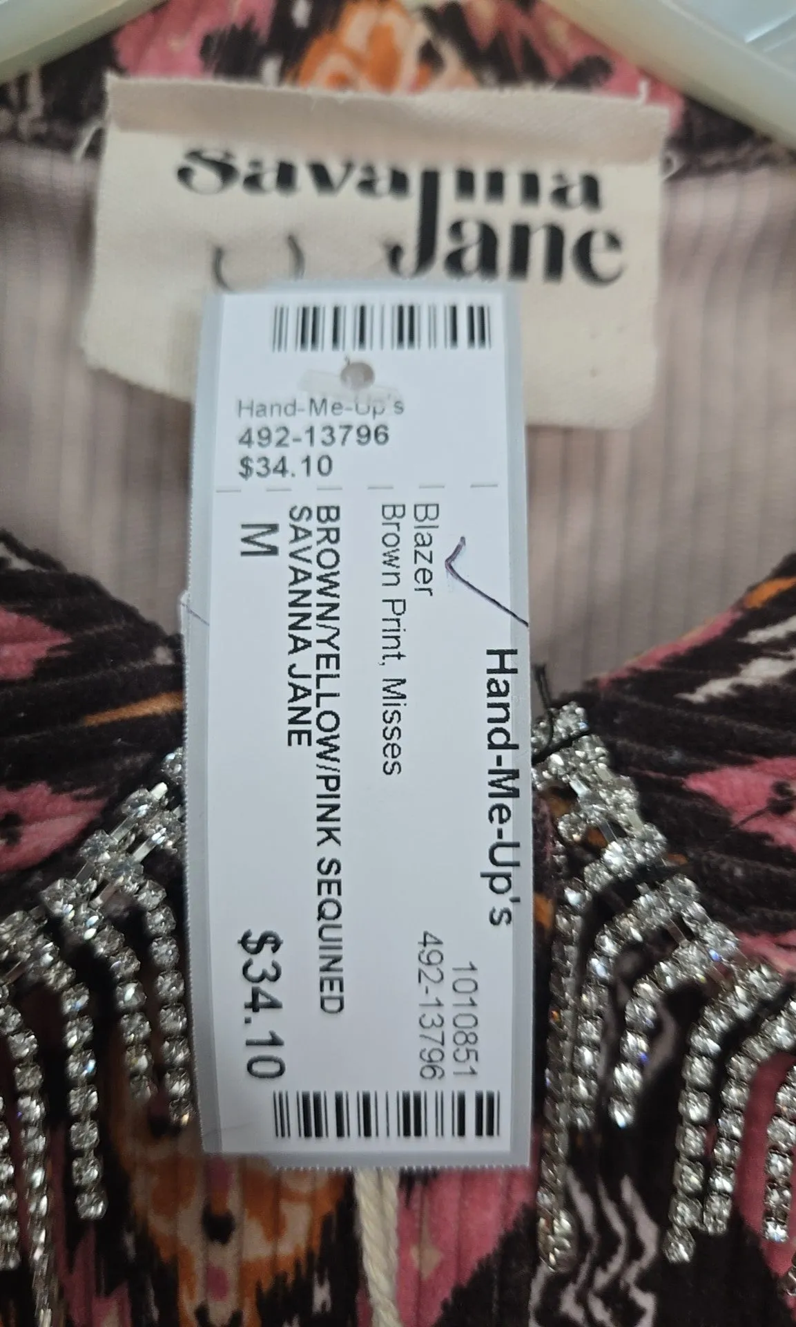 SAVANNA JANE Size M Blazer