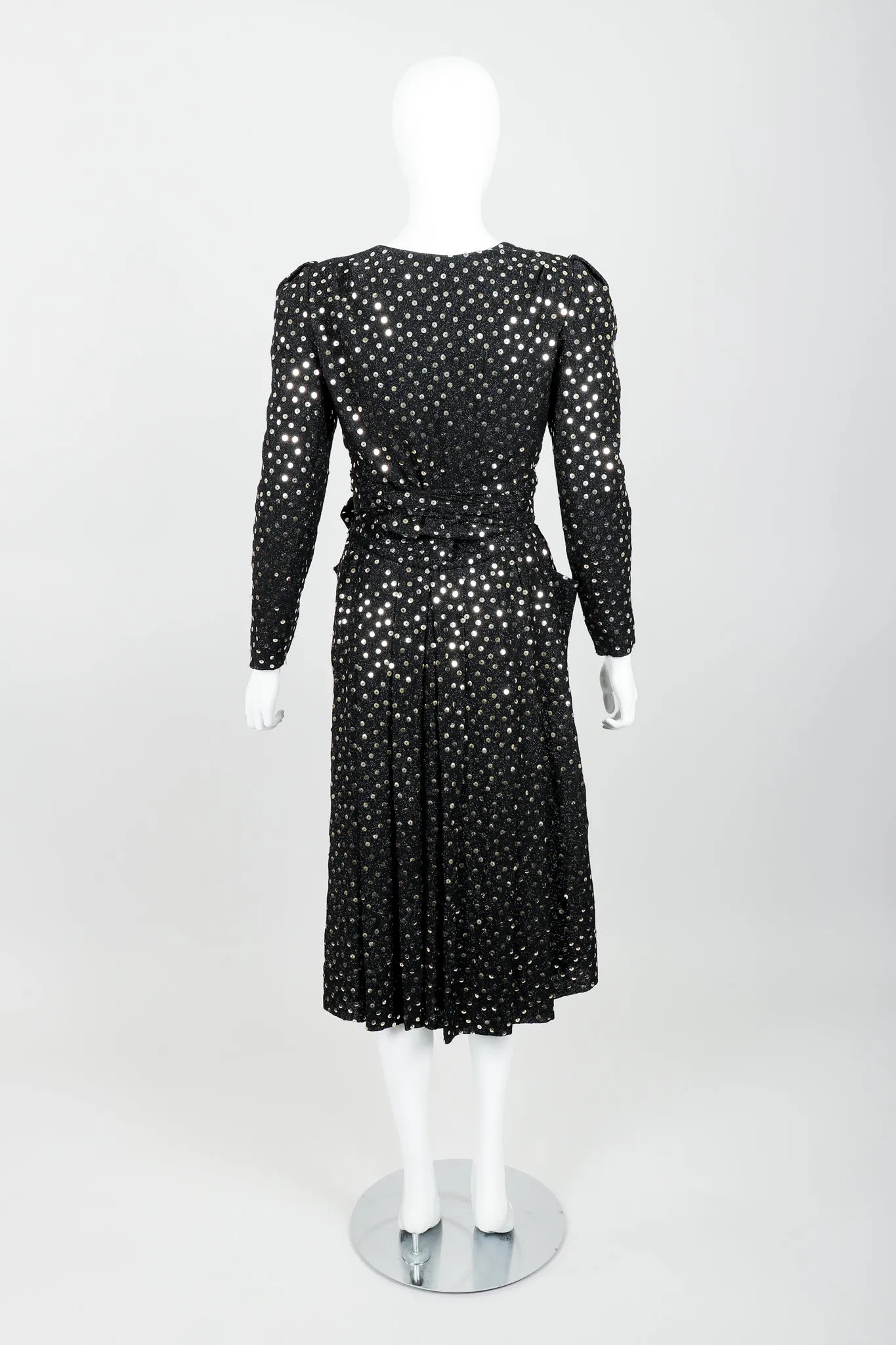 Sequin Wrap Top & Skirt Set