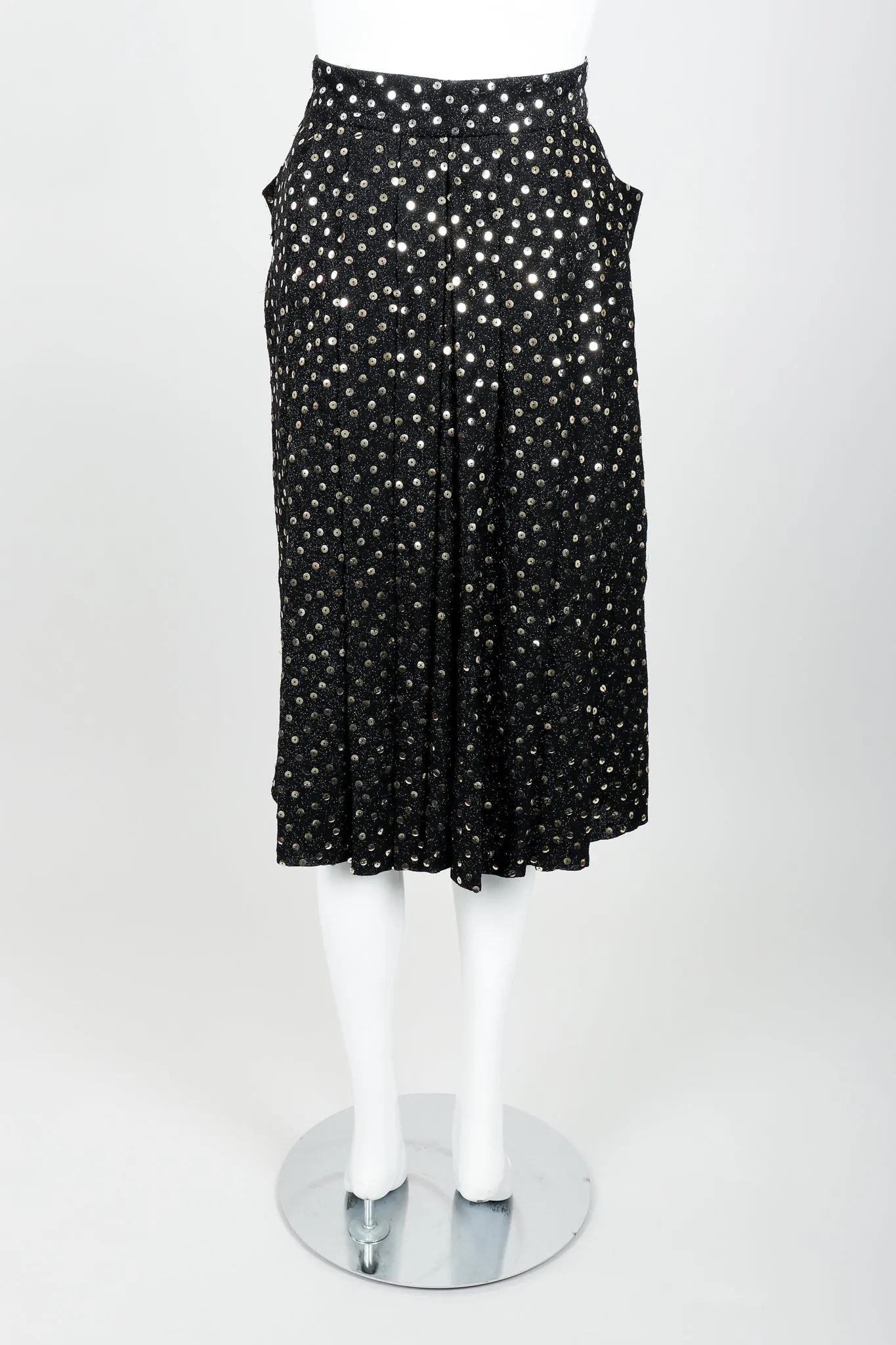 Sequin Wrap Top & Skirt Set
