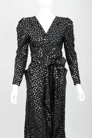 Sequin Wrap Top & Skirt Set