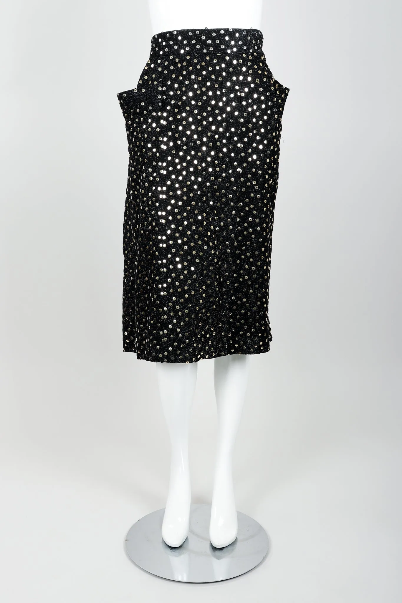Sequin Wrap Top & Skirt Set
