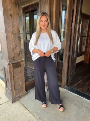 She Means Business Black Pants