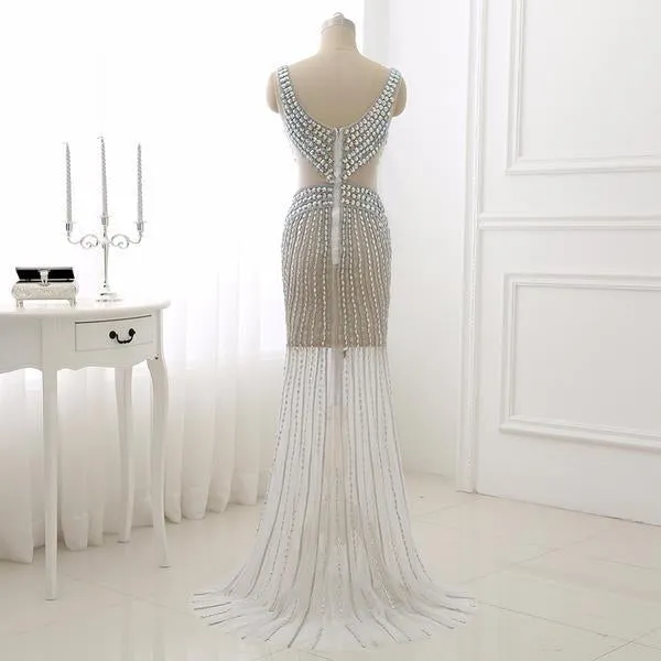 Silver Diamond Crystal Princess Dress