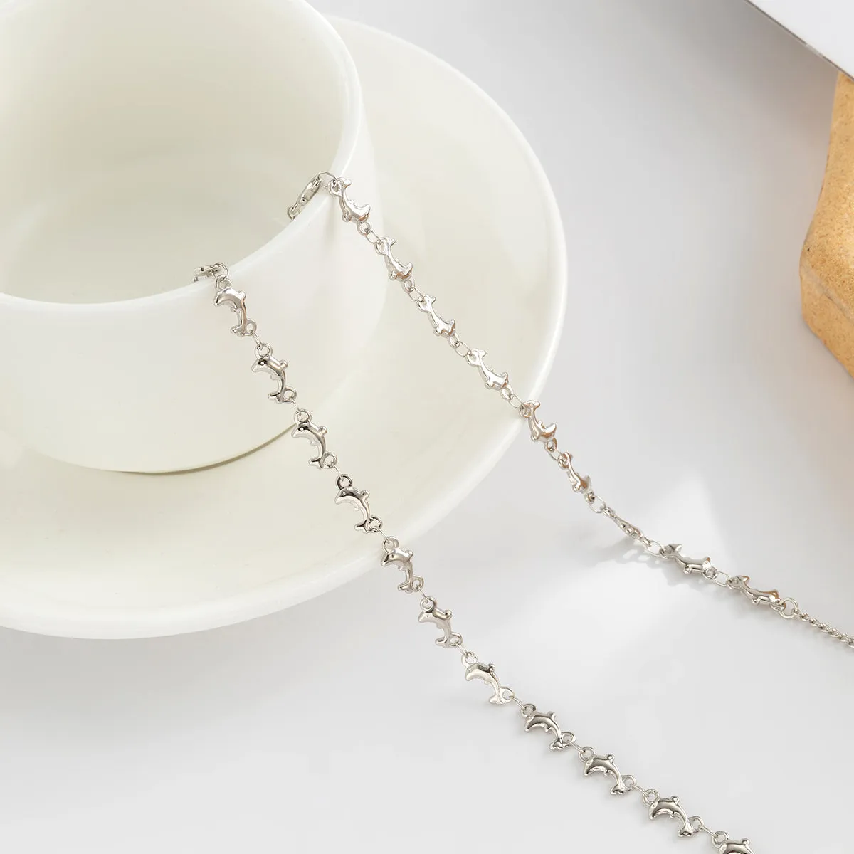 Silver-Plated Dolphin Waist Chain