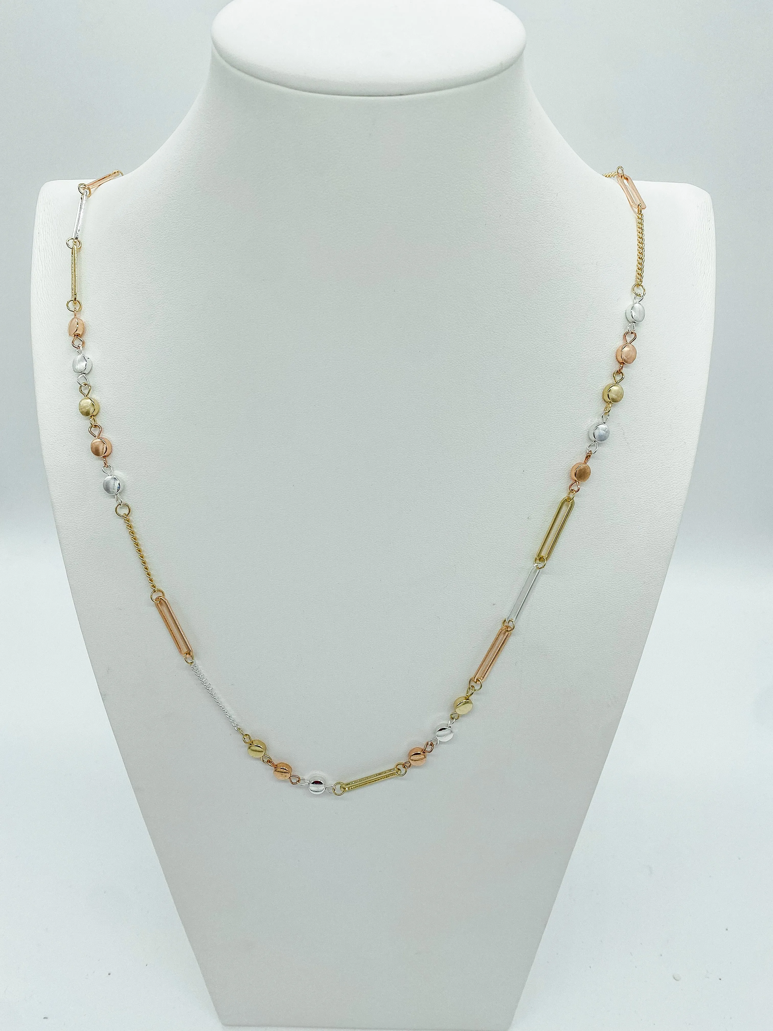 Station Chain Long Necklace
