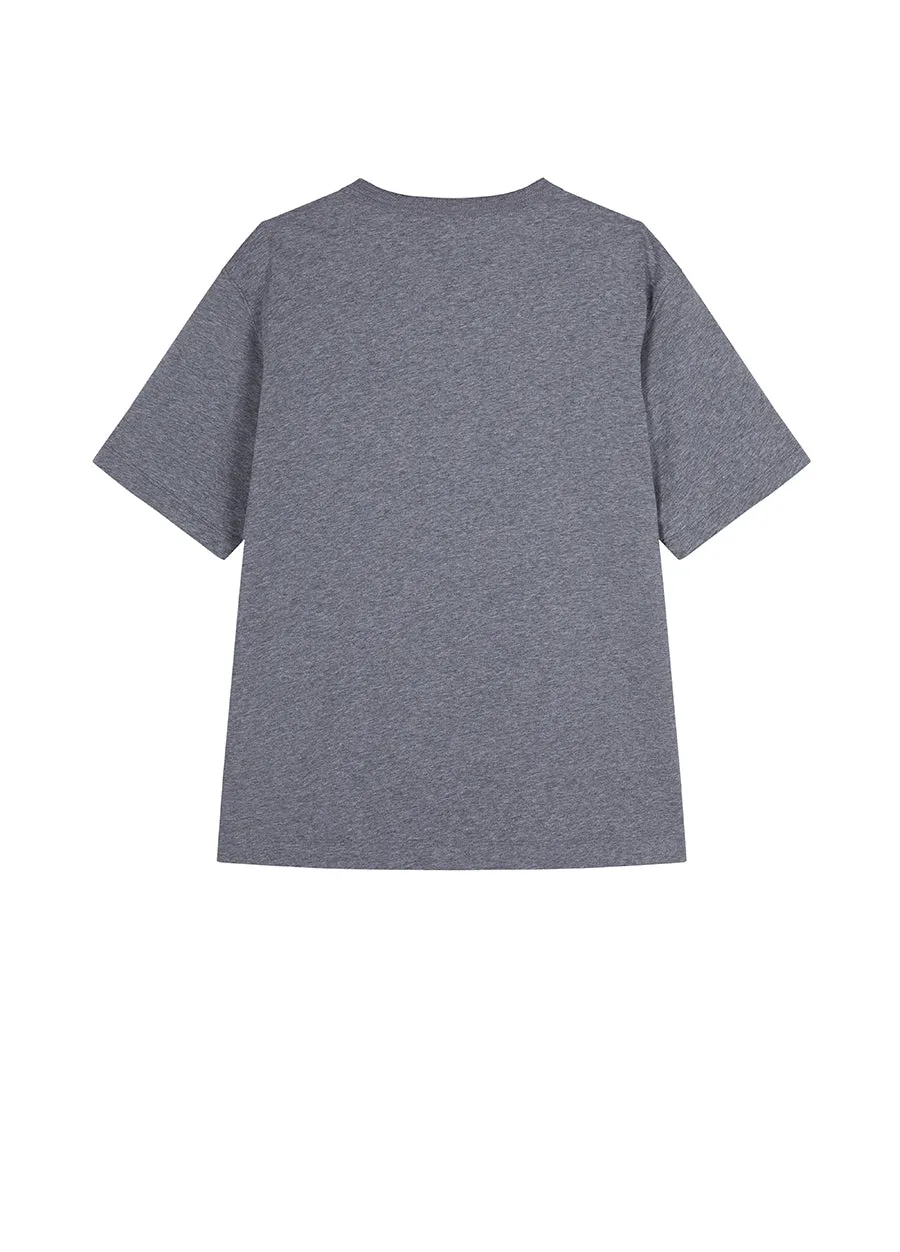 T-Shirt/JNBY Sequined Crew-necked Short-sleeved T-Shirt