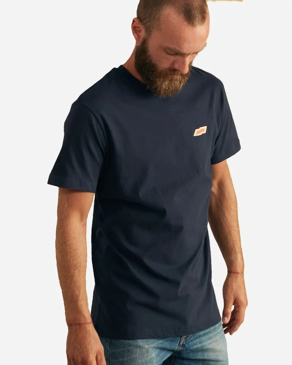 Tech Brushed T-shirt - Dark Navy