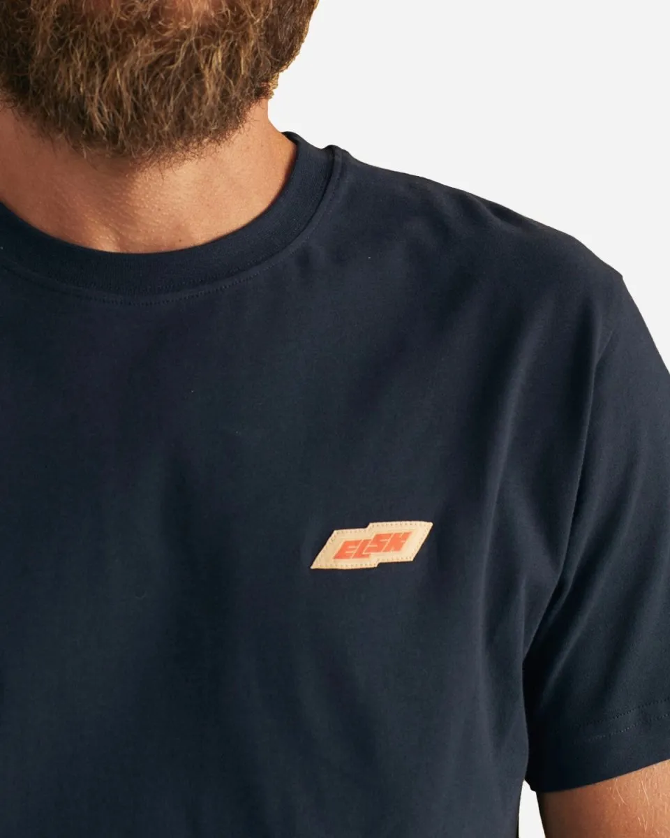 Tech Brushed T-shirt - Dark Navy
