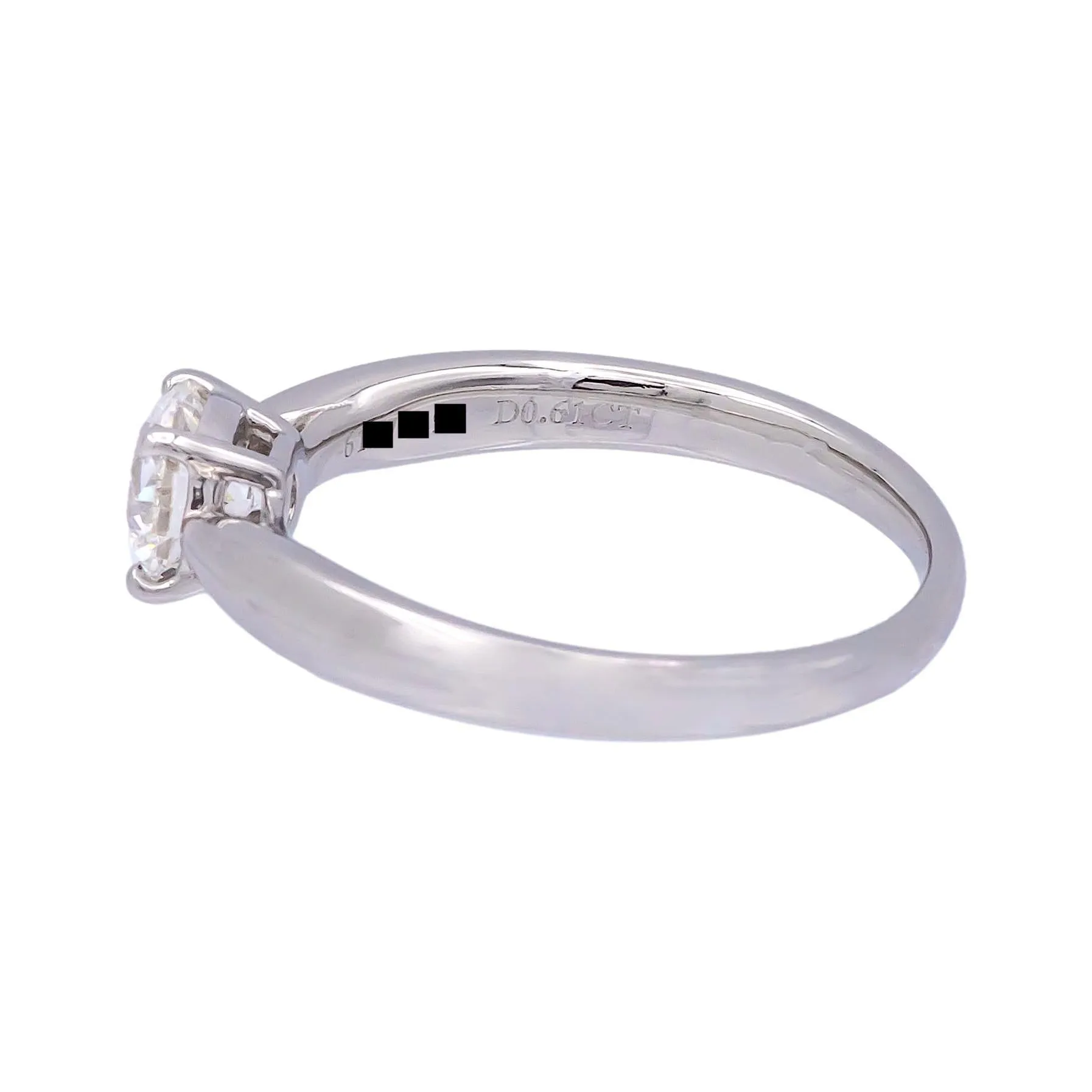 Tiffany & Co. Platinum Harmony Diamond Engagement Ring 0.61 cts. Round  G VS1
