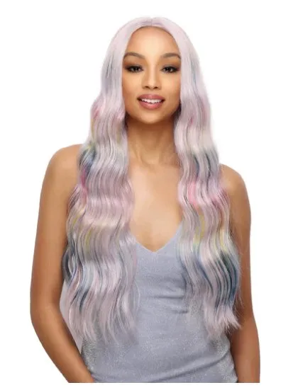 Transparent HD Lace Front Wig Rainbow