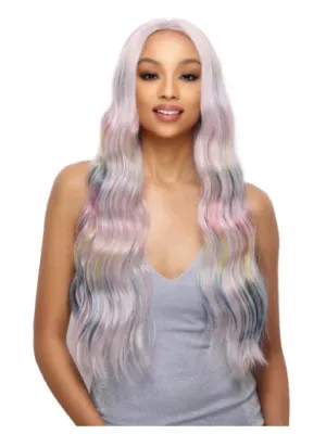 Transparent HD Lace Front Wig Rainbow