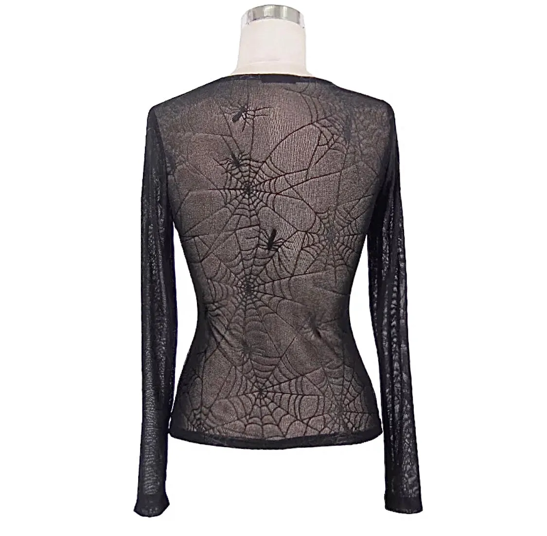 Transparent Spiderweb Top