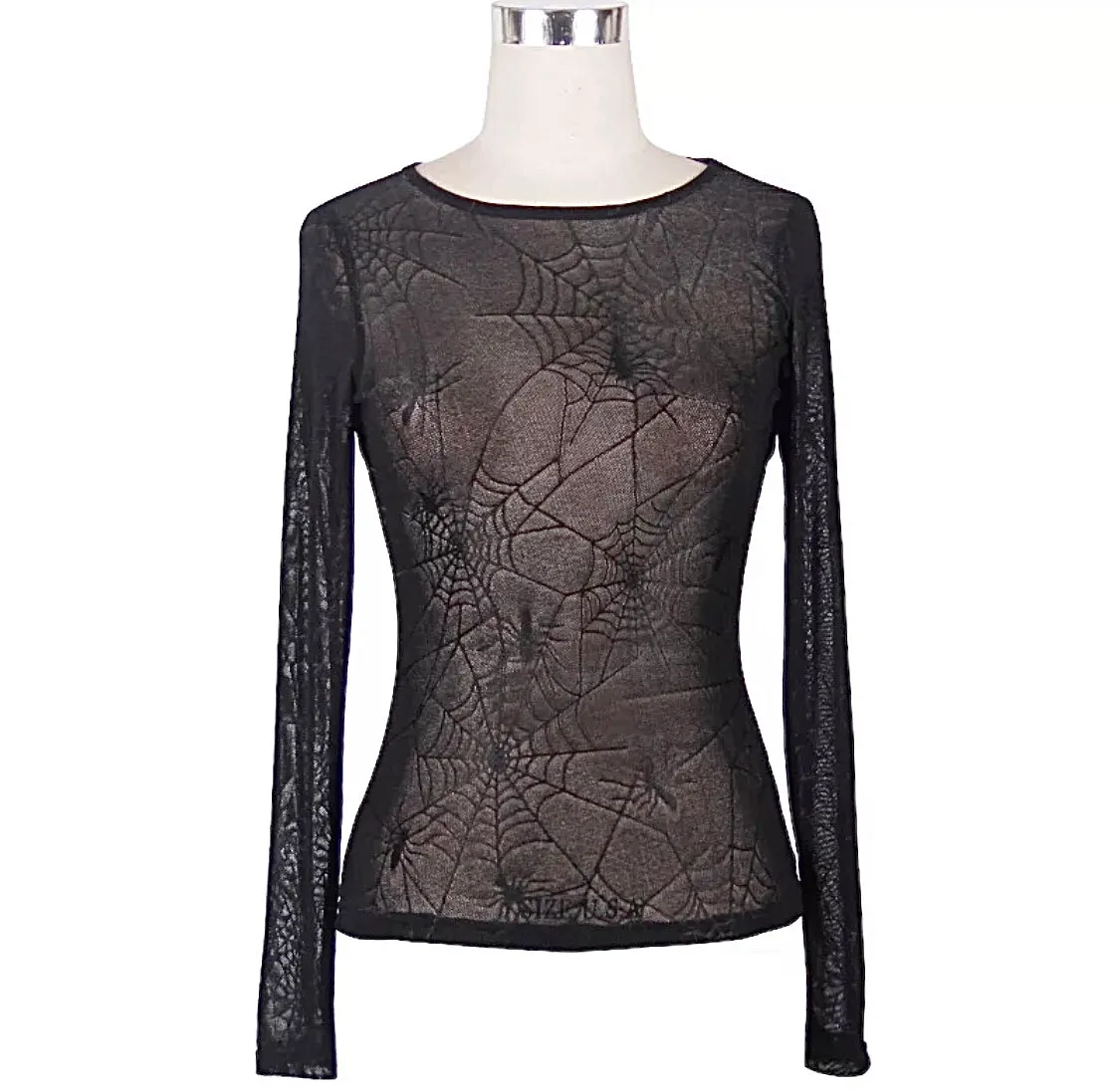 Transparent Spiderweb Top