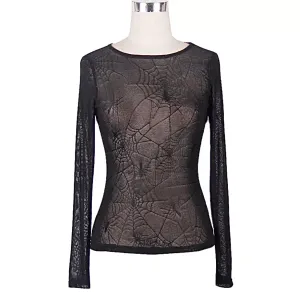 Transparent Spiderweb Top