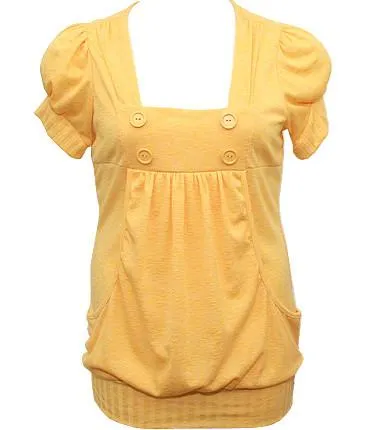 Trendy Layered Yellow Knit