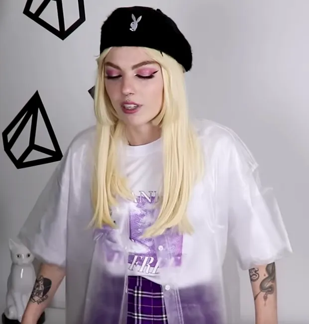 Unisex transparent shirt KF90175
