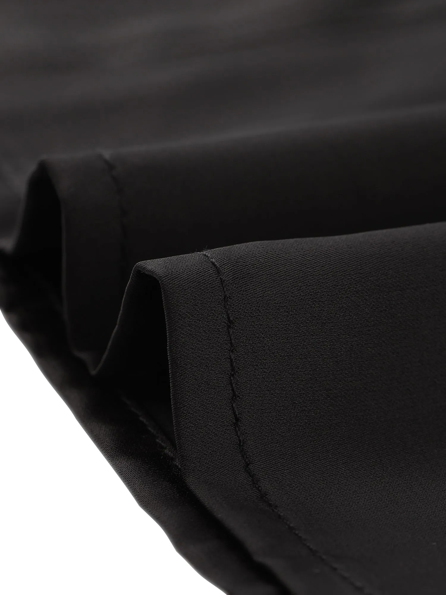 V Neck Decor Beaded Long Sleeve Office Pleated Satin Blouse Top