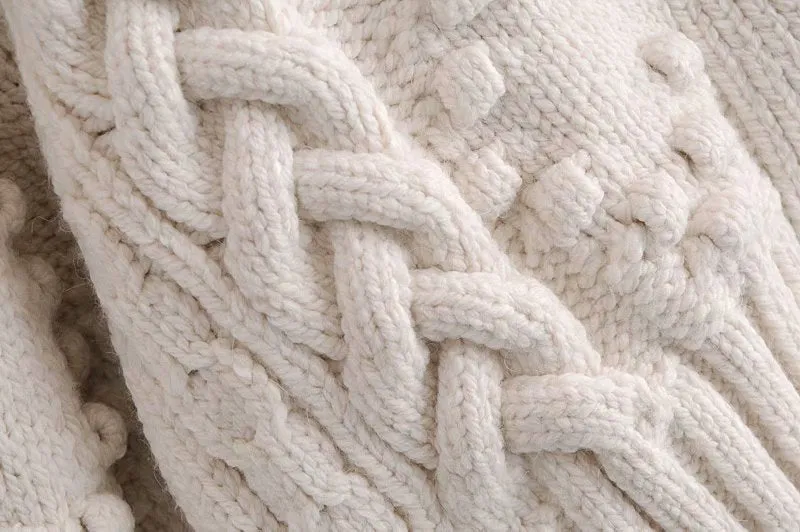 V-neck Knit Single-breasted Sweaters Cardigans Outerwear