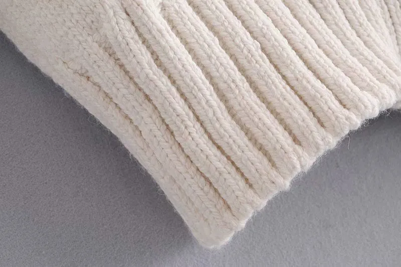 V-neck Knit Single-breasted Sweaters Cardigans Outerwear