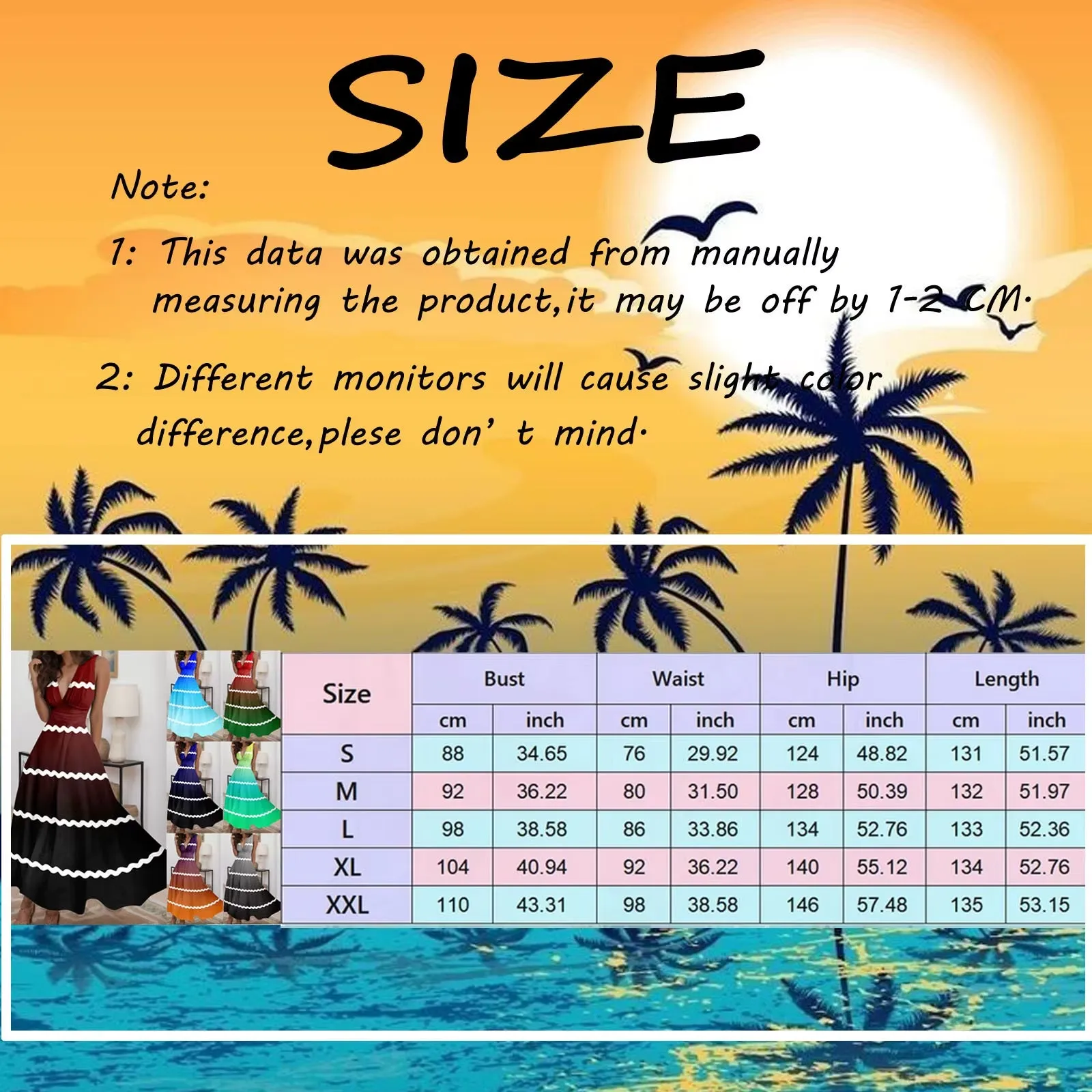 Wave Strap Holiday Dress Women Casual Vacation Loose Long Dress Female Chic Stripe Contrast Color V Neck High Waist a Line Dress
