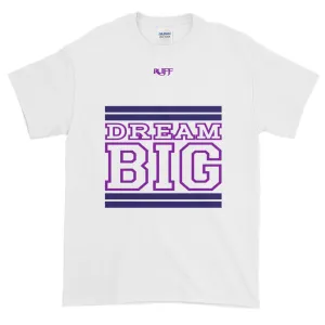 White Navy and Purple Short-Sleeve T-Shirt