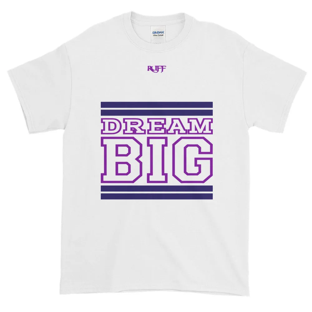 White Navy and Purple Short-Sleeve T-Shirt