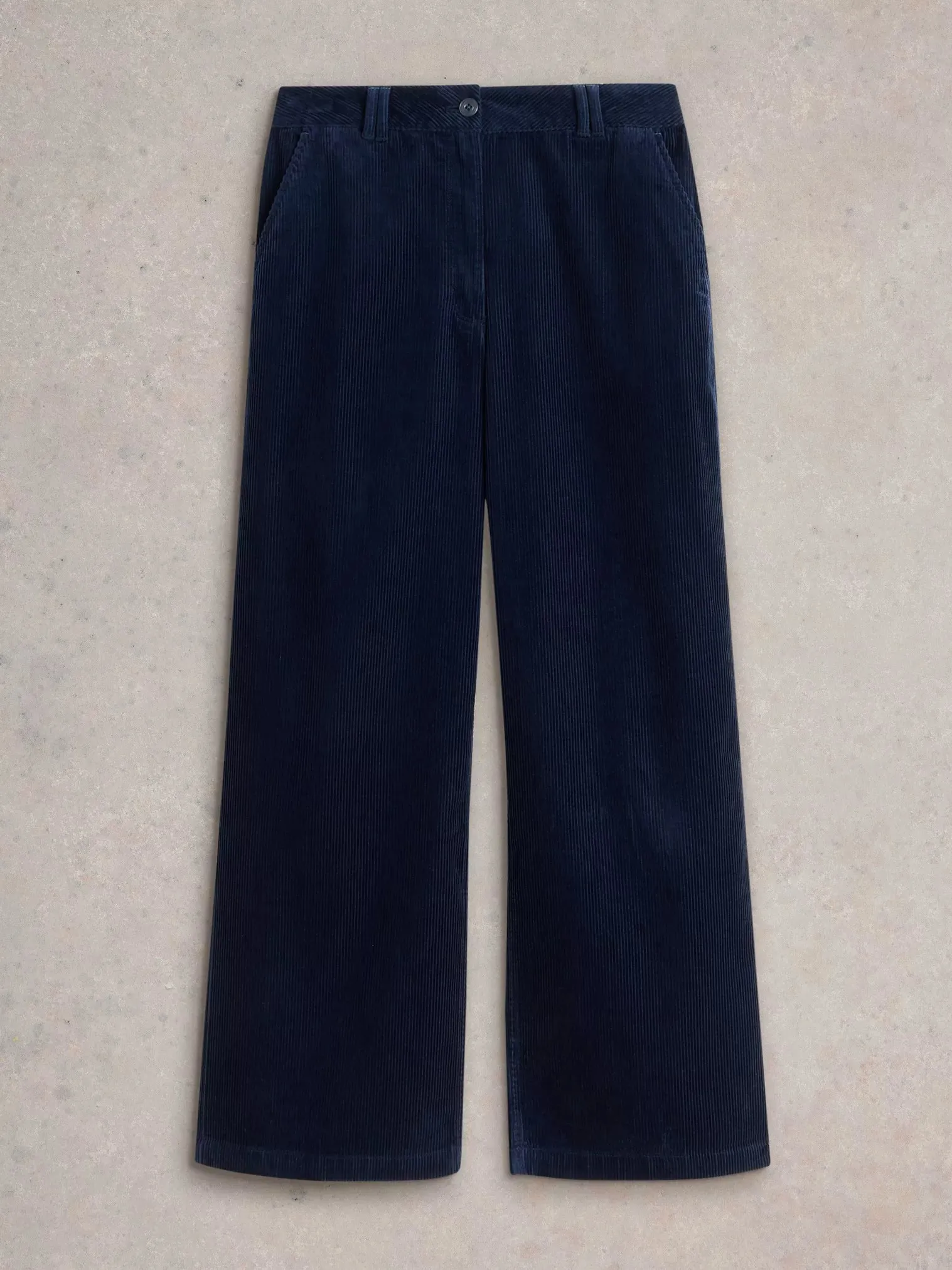 White Stuff Belle Cord Wide Leg Trouser Dark Navy
