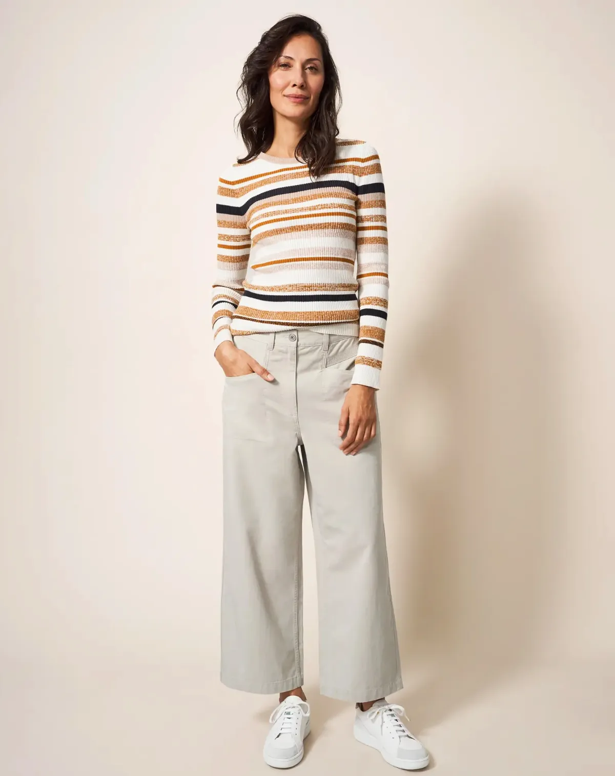 White Stuff UK Harper Wide Leg Tencel Trouser