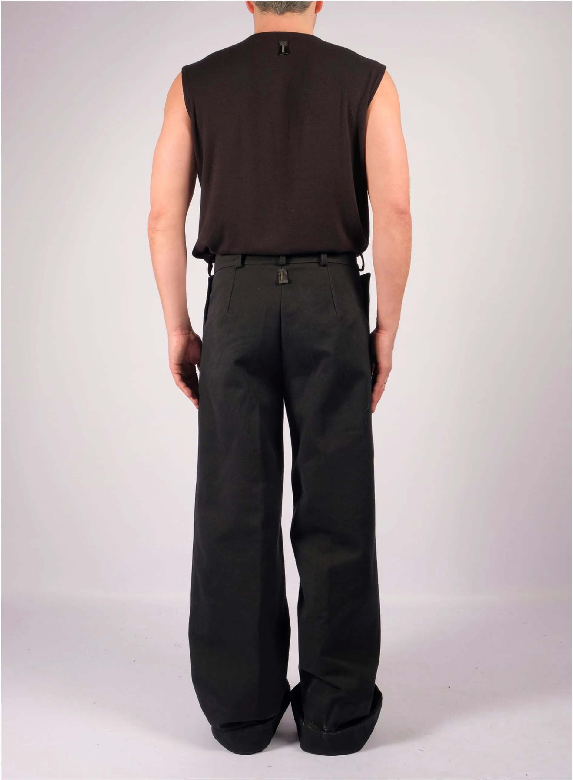 Wide Canvas Trousers