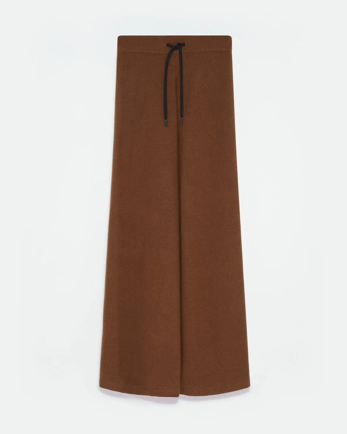 Wide-leg knit trousers
