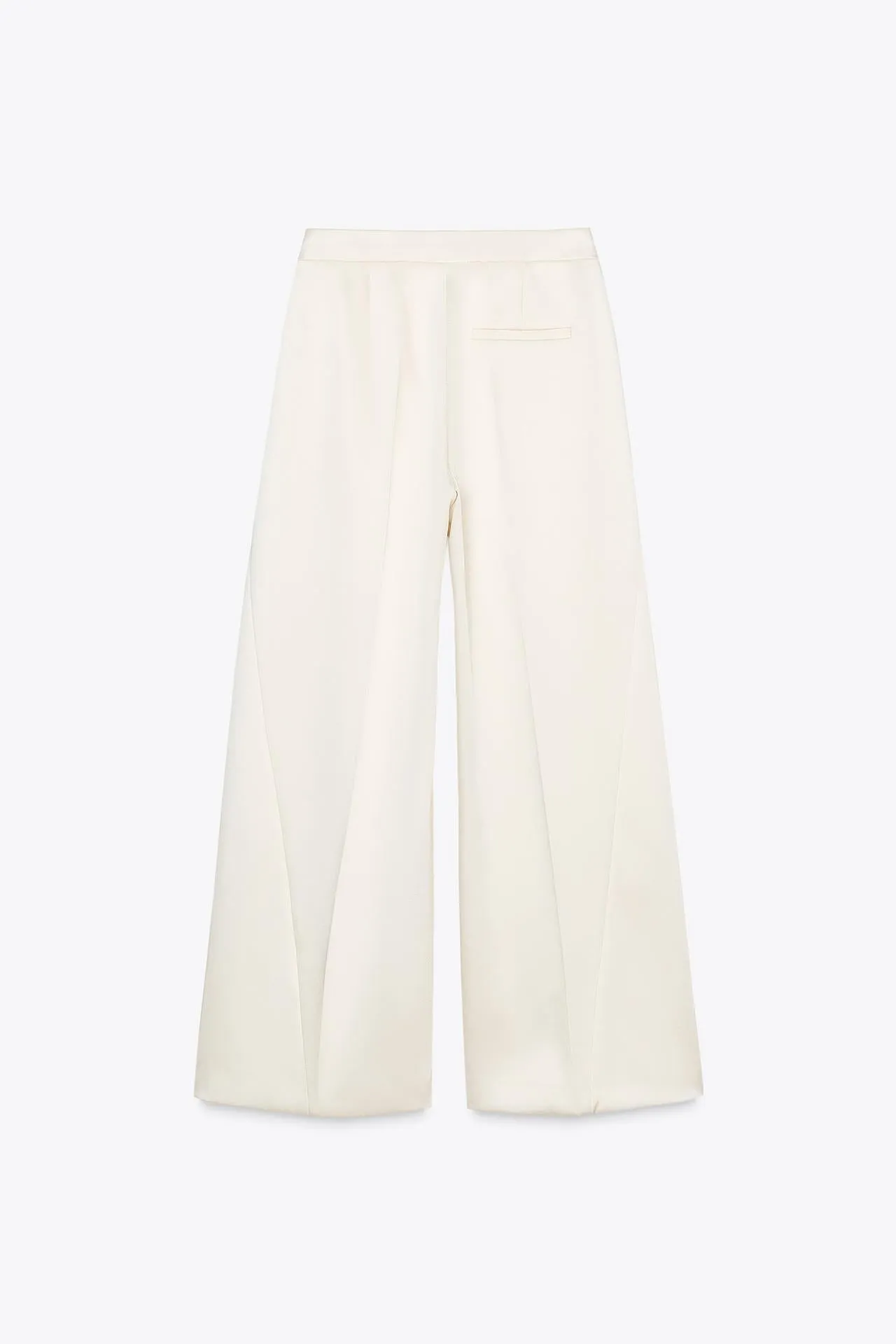Wide-Leg Satin Trousers