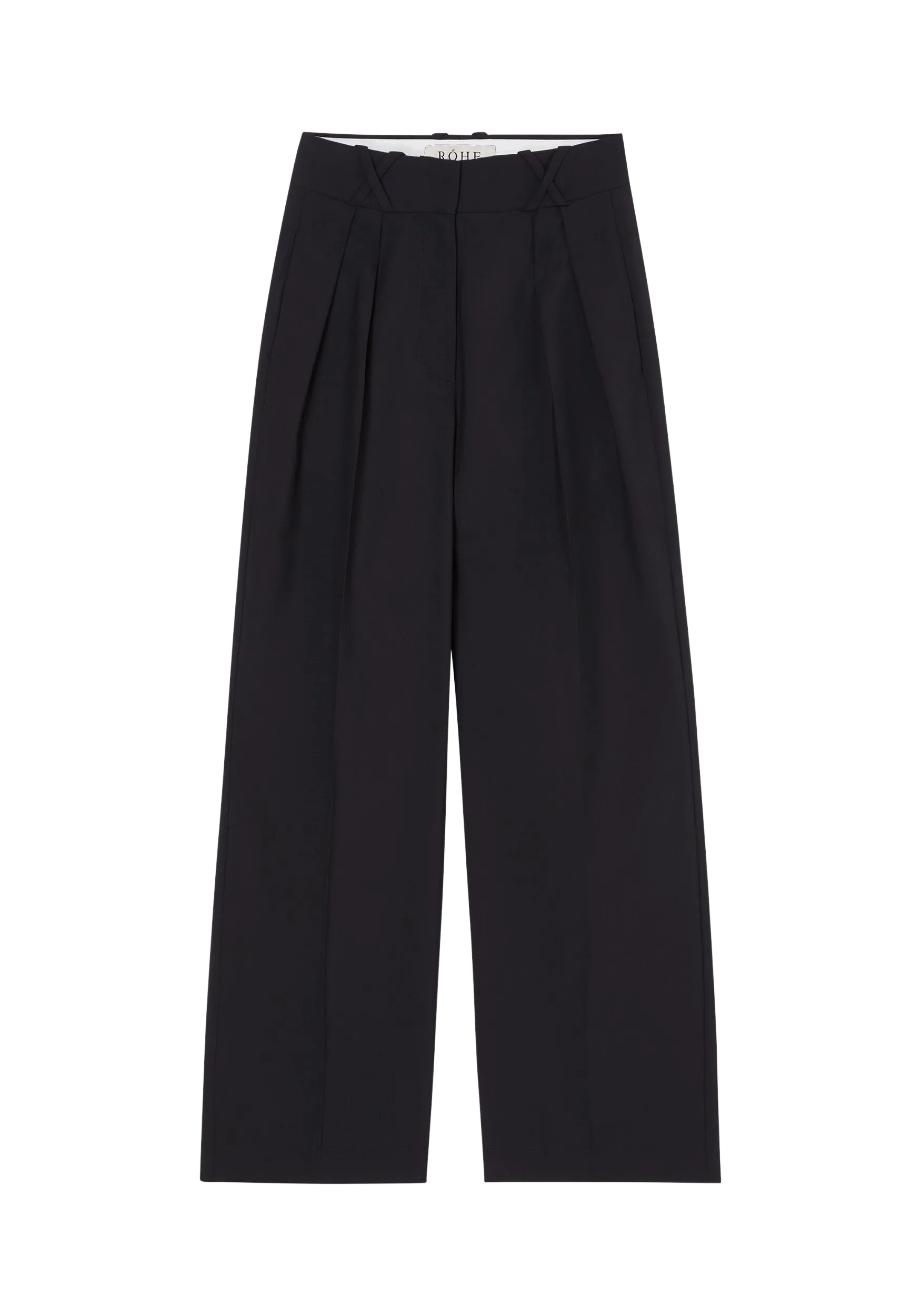 Wide Leg Trousers in Noir